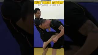 Muay Boran Martial Arts Technique Evade amp Chop shorts [upl. by Lanfri]