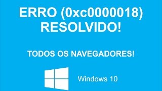 Erro 0xc0000018 RESOLVIDO  Windows 10 [upl. by Amil]