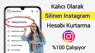 Kalıcı Olarak Silinen Instagram Hesabı Kurtarma  Silinen Instagram Hesabı Nasıl Kurtarılır 2024 [upl. by Anneis127]