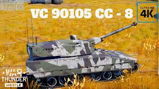 Platoon CV 90105 CC  8  Premium White 👀👌  Normandy Map Fights  War Thunder Mobile [upl. by Akilam243]