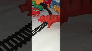 Mainan  train hitting lionkeretaapi asmr toys [upl. by Edmon545]