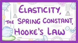 GCSE Physics  Elasticity spring constant and Hookes Law 44 [upl. by Ardnuaek]