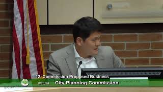 Ann Arbor City Planning Commission 82024 [upl. by Eynahpets627]