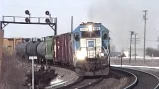 High Speed Rail Action in 1998 along the BNSF Chillicothe Subdivision [upl. by Hess]