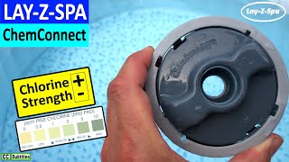 LAYZSPA ChemConnect How to adjust the Chlorine strength output [upl. by Agace]