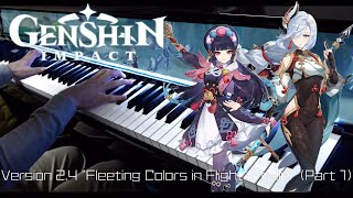 Version 24 quotFleeting Colors in Flightquot Trailer Part 1  Genshin Impact OST Piano [upl. by Tye]