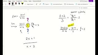 Grenseverdi x går mot uendelig i en rasjonal funksjon [upl. by Tifanie410]
