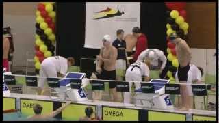 CHAMPIONNATS DE BELGIQUE NATATION OPEN 2012 50 M PAP GRANDJEAN Yoris [upl. by Bartram]