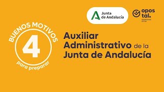 Oposiciones Auxiliar Administrativo Junta de Andalucía [upl. by Ahsinrac784]