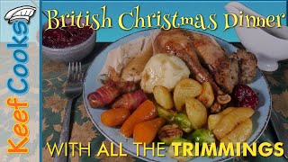 British Christmas Dinner  Roast Turkey and all the Trimmings [upl. by Adnahs]