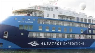 Travemünde Shipspotting Auslaufen der MS OCEAN ALBATROS mit Lotsen  Allzeit Gute Fahrt [upl. by Adnilreh]