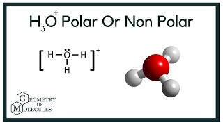 Is H3O Polar or NonPolar Hydronium [upl. by Eelyrehc]