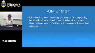 Dr Clara Bookless ‘Commonalities in therapeutic approaches’ Mentalisation Based Therapy MBT [upl. by Rednasyl]