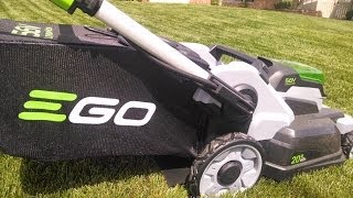 Ego Power Battery Powered Lawn Mower Review [upl. by Yenruoj]