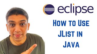 Java swing tutorial using Eclipse  How to Use JList in Java [upl. by Gilles]