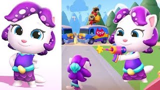 Talking Tom Blast Park Mermaid Angela vs Roy Raccoon Gameplay Android ios [upl. by Roderich]