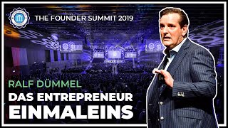 DAS ENTREPRENEUREINMALEINS  Ralf Dümmel  The Founder Summit 2019 [upl. by Sturdivant]