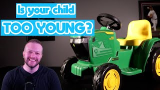 JOHN DEERE Mini Tractor by Peg Perego REVIEW [upl. by Nolita]