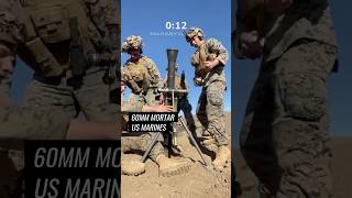 US Marines Fire 60mm Mortar Rapidly in Action [upl. by Strep]