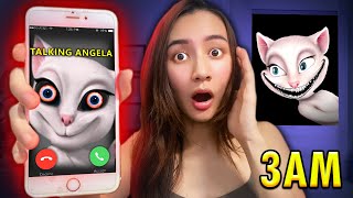 Talking Angela CALLED me on the phone at 3AM scary [upl. by Nalyt]