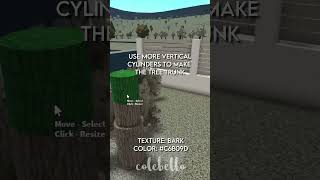 bloxburg realistic tree TUTORIAL roblox bloxburg bloxburgbuilds bloxburghousebuild [upl. by Ymaral]