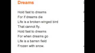 Dreams by Langston Hughes [upl. by Eat739]