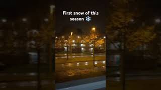 First snow of this season netherlands winter snowfall snow indianetherlands holland [upl. by Jordan]