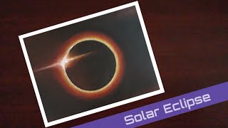 How to draw a solar eclipse drawing  easy drawing for beginners  Step by Step  lokaaarts [upl. by Naicad]