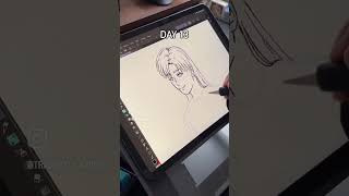 Day 13 of making a webtoon drawing wip artwork art sketch manga clipstudiopaint digitalart [upl. by Ycnaffit497]