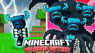 I Survived 100 DAYS as a WARDEN WITHER in HARDCORE Minecraft [upl. by Blandina]