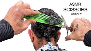 💈HOW TO CUT MENS HAIR WITH SCISSORS AND COMB  ONLY SCISSORS HAIRCUT [upl. by Adiv]