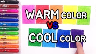 Woojoo Art 따뜻한색 차가운색 배우기 l LETS LEARN WARM amp COOL COLORS I Color art for kids [upl. by Wichern556]