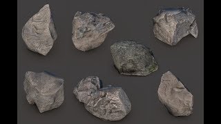 7 Rocks of different sizes  3D Model  Full Details [upl. by Asiuqram737]