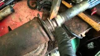 Backyard driveshaft center support bearing replacement [upl. by Bolten]