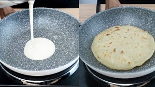 5 Minutes Ready Quick and Easy Flatbread Made With Batter No Kneading No Oven [upl. by Berfield]