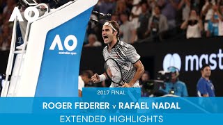 Roger Federer v Rafael Nadal Extended Highlights  Australian Open 2017 Final [upl. by Bartolomeo]