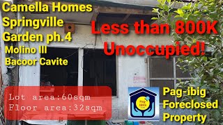 Pagibig foreclosed property in Camella Homes Springville Garden 4 pagibigforeclosedproperties [upl. by Marchal941]