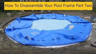 Final Disassembly Of Pool Frame [upl. by Atinet]