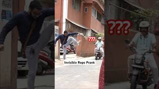 Tricking Strangers with Invisible Rope Prank🤣 [upl. by Aylatan]