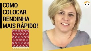 Como Colocar Renda Ou Fazer uma Barrinha Mais Rápido E Fácil [upl. by Melanie303]