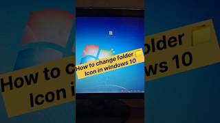 How to change folder 📁 icon in windows 10 computer tech viralvideo folder shorts shortsvideo [upl. by Sualohcin]