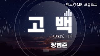 고백  장범준1키 B key 반주 버스킹 엠알 MR inst 프롬프트 prompt [upl. by Fiona]