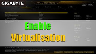 How to Enable Virtualization on Gigabyte B550M K Bios [upl. by Aleakam]