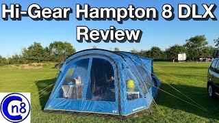 HiGear Hampton 8 DLX Nightfall Tent Review [upl. by Clerissa529]