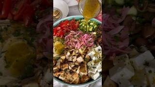 Mediterranean Chicken Salad chickensalad mediterranean tasty food easyrecipe [upl. by Sidnarb]