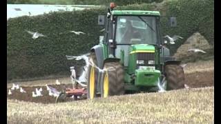 John Deere 6910 ploughing [upl. by Floeter]