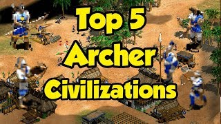 Top 5 Archer Civilizations in AoE2 [upl. by Narud]