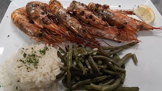 Recette de Cuisine Les Gambas en Persillade [upl. by Aehtrod]