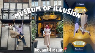 MUSEUM OF ILLUSION  DOPPIO ZERO  WHAT TO DO IN ROSEBANK  VLOG 🇿🇦 [upl. by Eiffe]