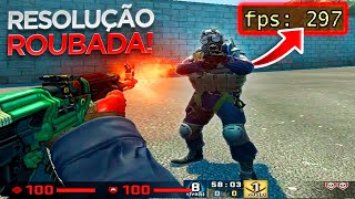 se você nunca tentou ESSA RESOLUÇÃO É ROUBADA pra dar HS e AUMENTA O FPS NO CSGO [upl. by Htesil]